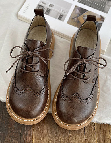 Shelagh | Lace-Up Oxford Shoes with Brogue Detail
