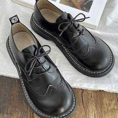 Shelagh | Lace-Up Oxford Shoes with Brogue Detail
