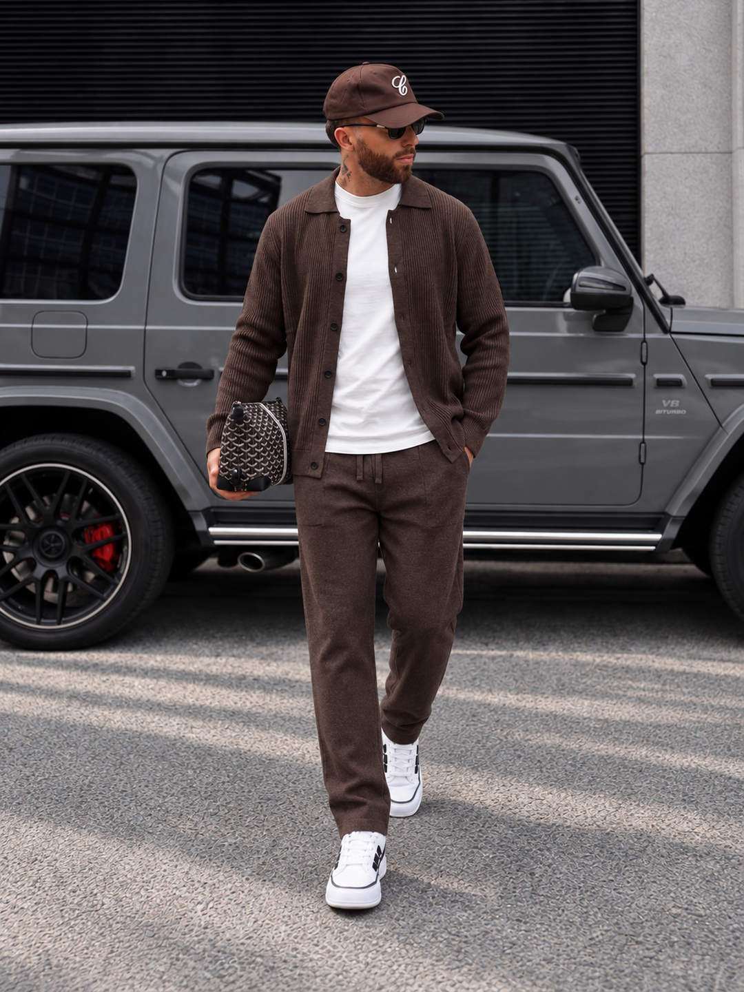 Andrej | Knit Cardigan and Matching Trousers Set