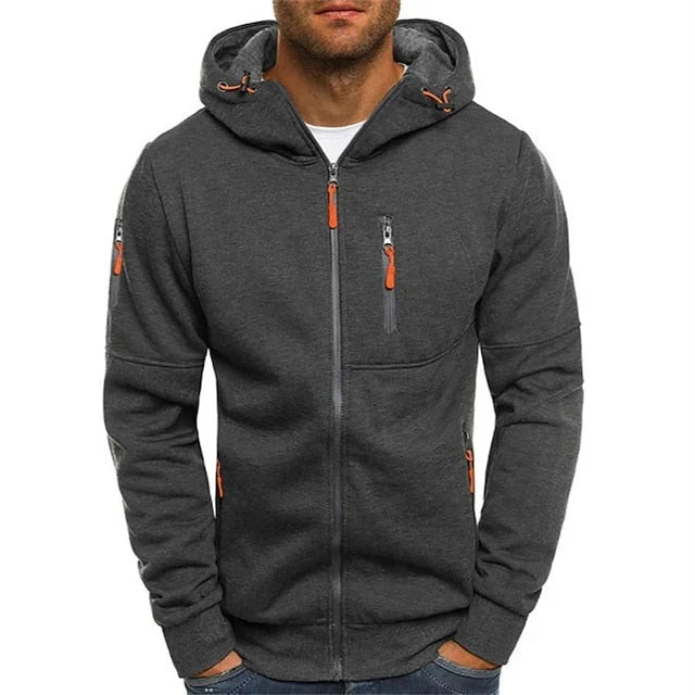 Clark | Cardigan with Hood, Zip and Pockets