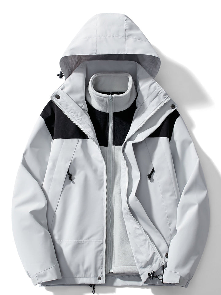 Jerome | Hooded Jacket with Layered Front Design