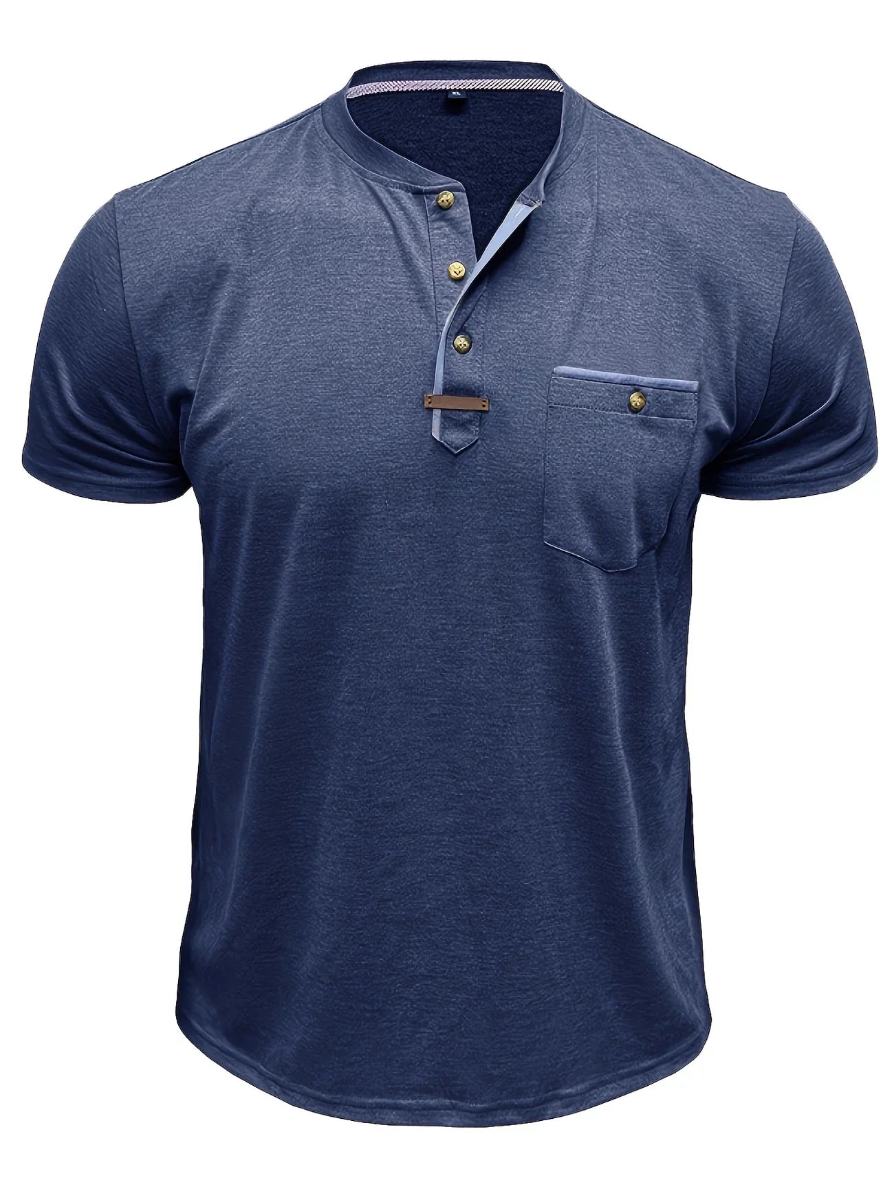 Saxon | Short Sleeve Henley Pocket T Shirt