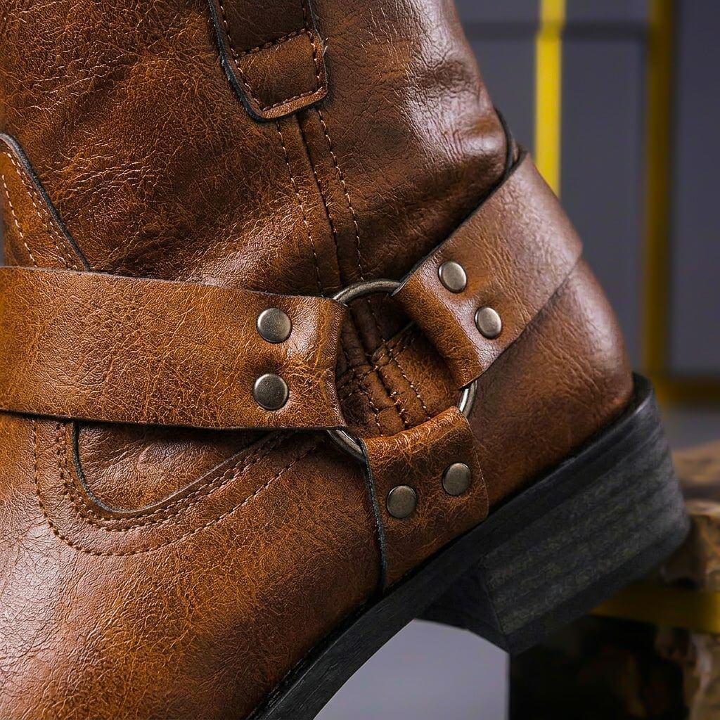 Dylan | Ankle Boots with Harness Straps