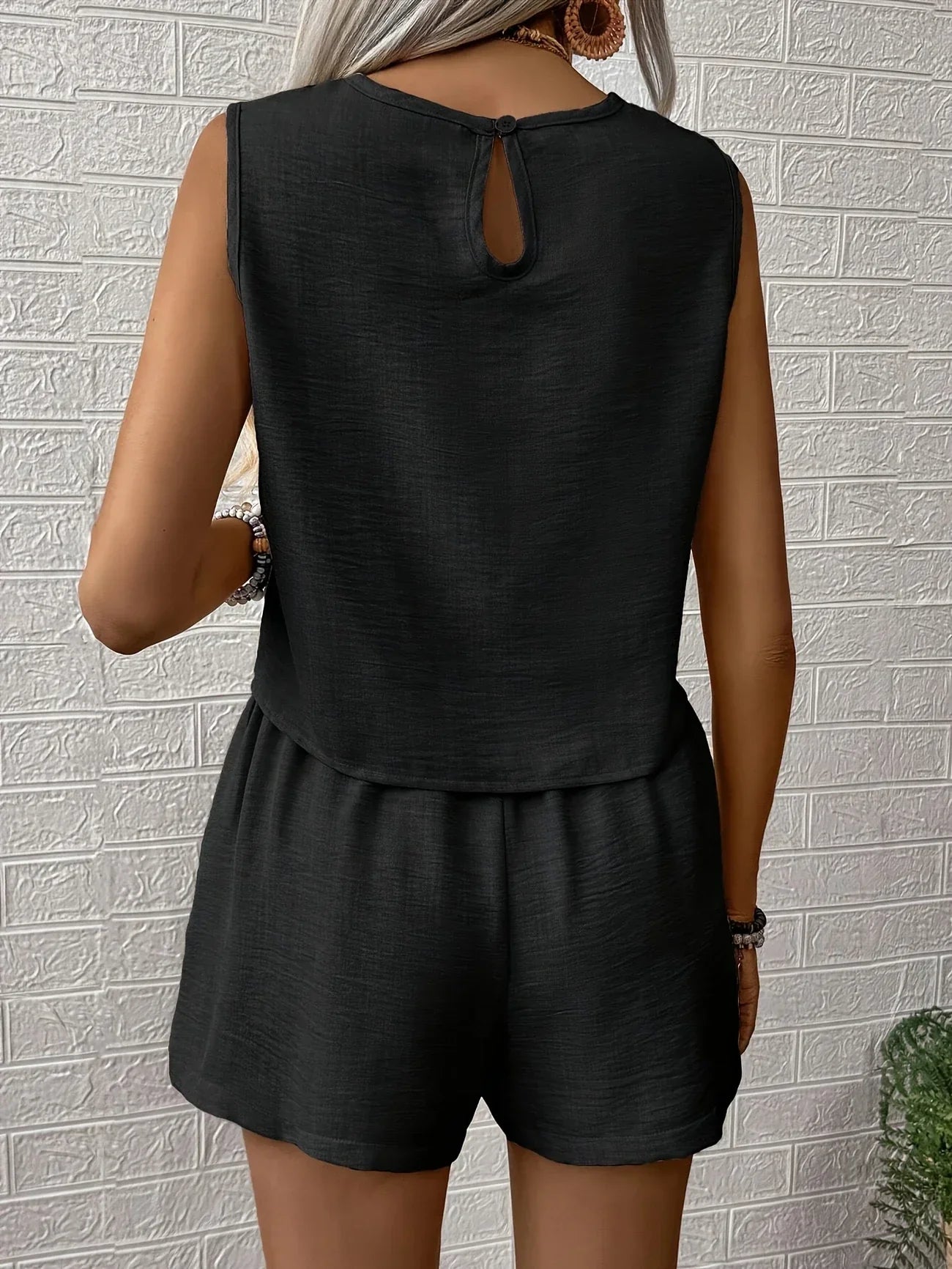 Nella | Sleeveless Top And Shorts Co Ord Set