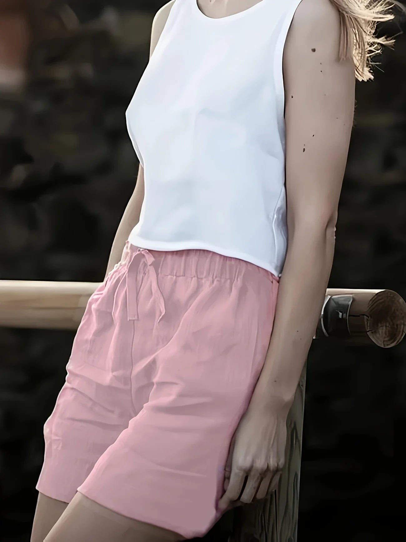 Niamh -| Casual Drawstring Summer Pocket Shorts