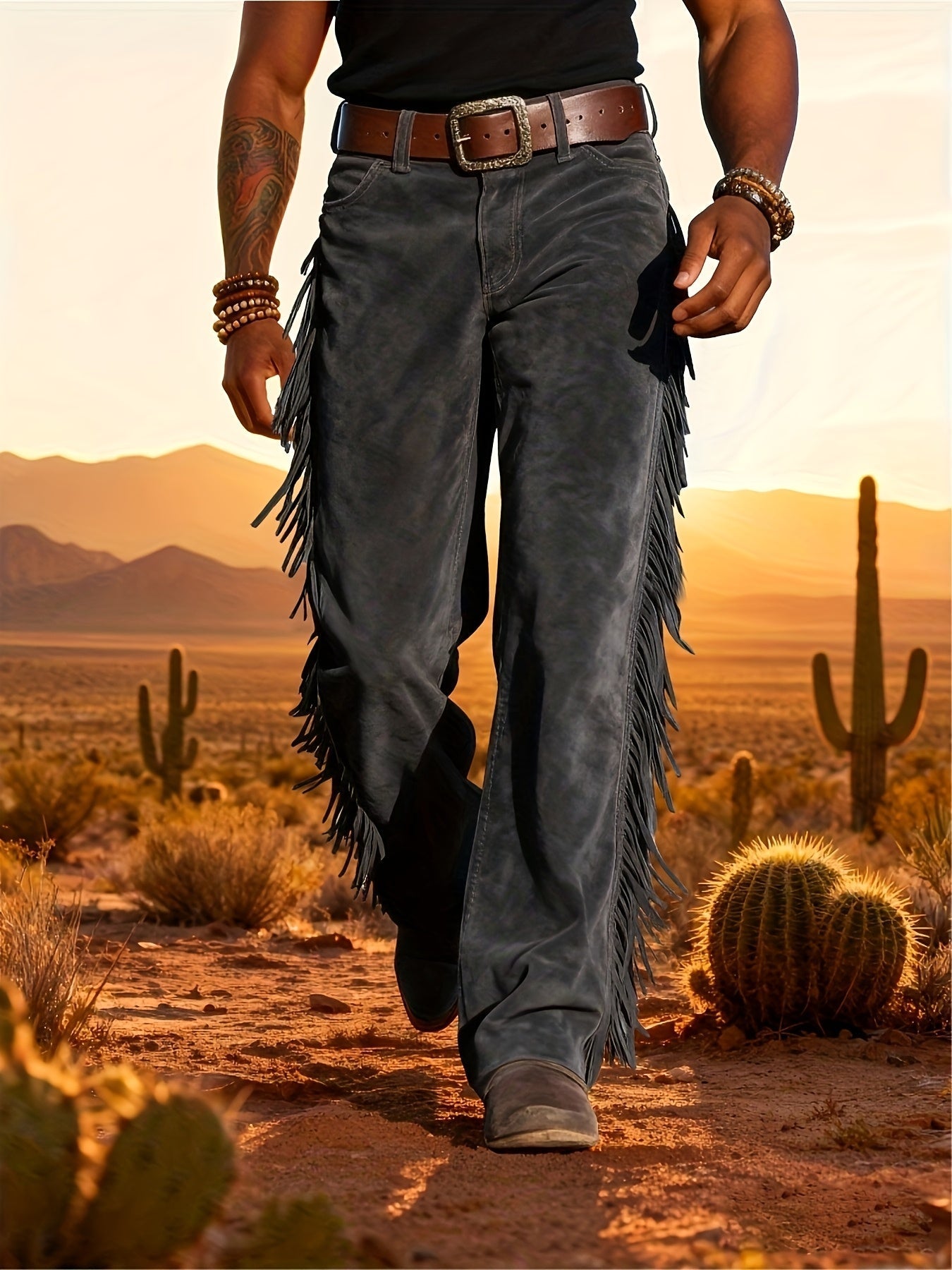 Altan - Western Fringe Straight Leg Trousers