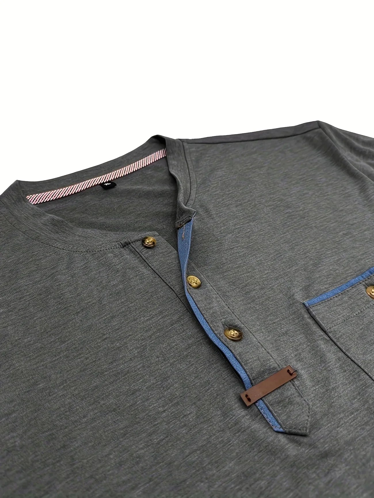 Saxon | Short Sleeve Henley Pocket T Shirt