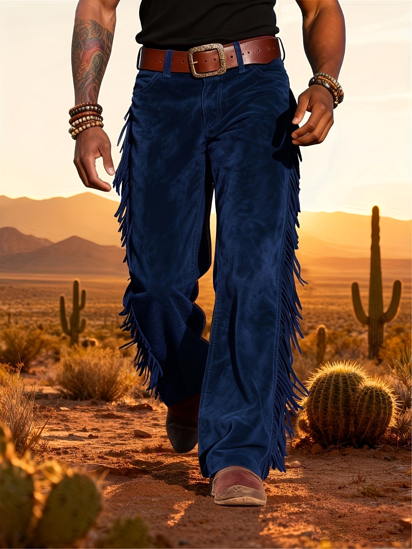 Altan - Western Fringe Straight Leg Trousers