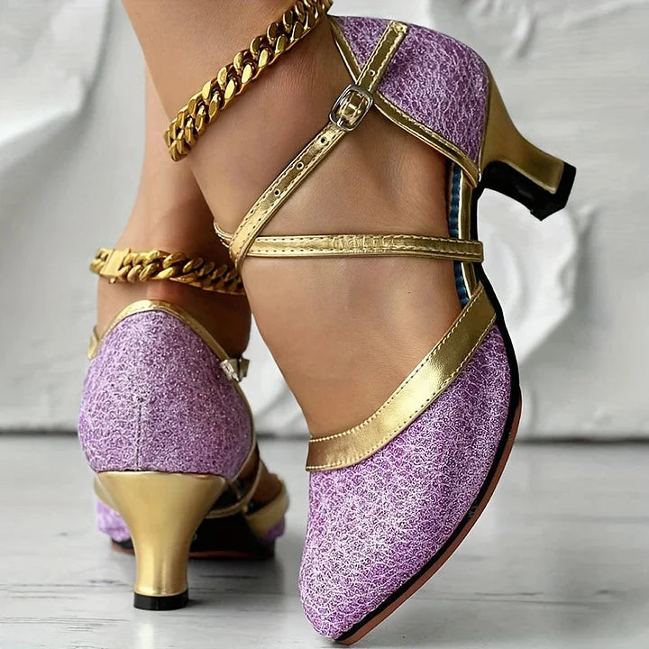 Taleia | Mary Jane Low Heel Strap Shoes