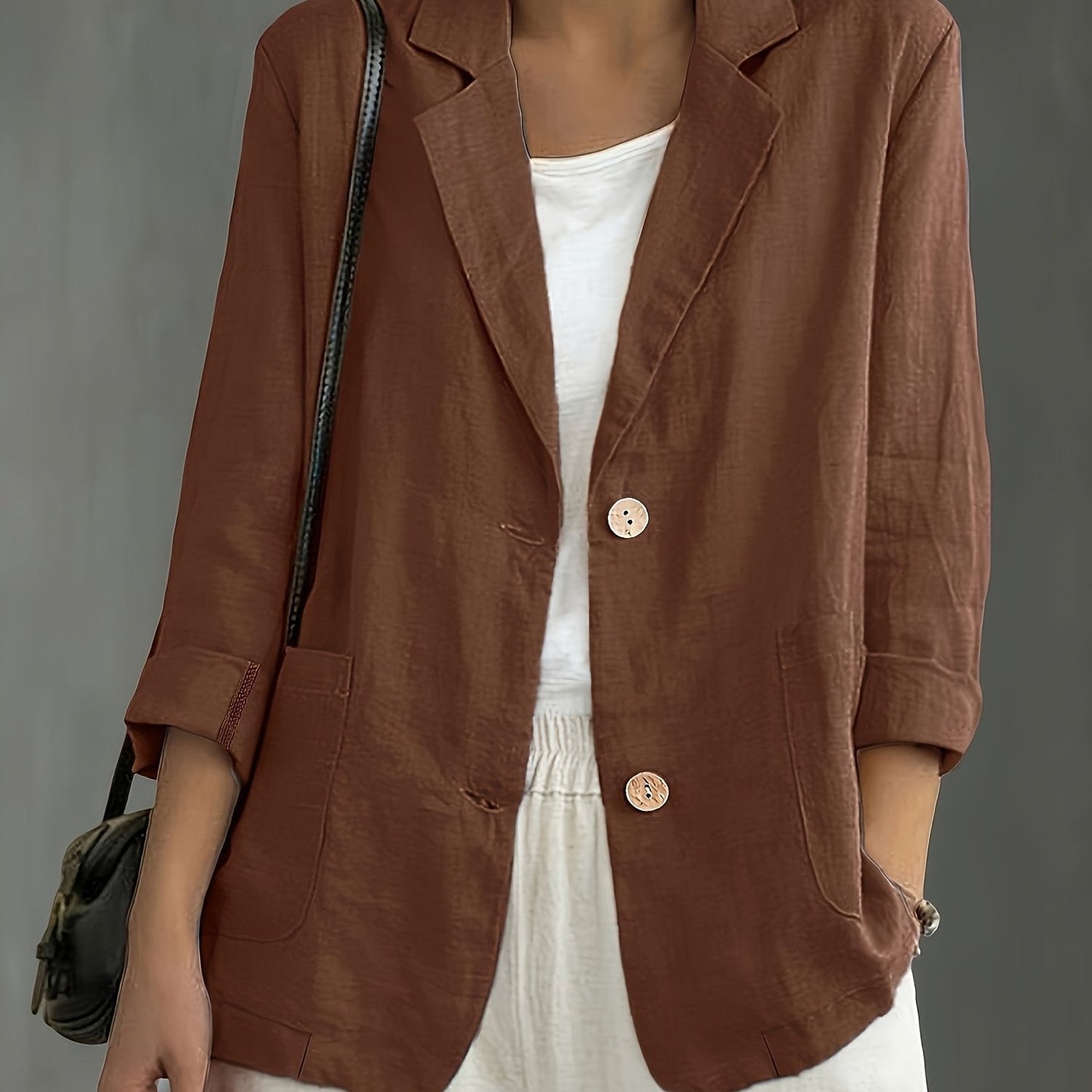 Jayde | Blazer Jacket With Rolled Sleeves