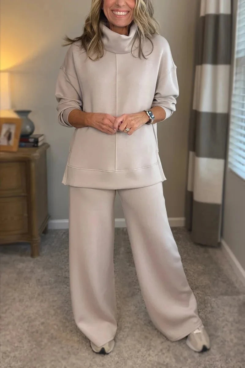 Yardenah | Two Piece Cowl Neck Wide Leg Set
