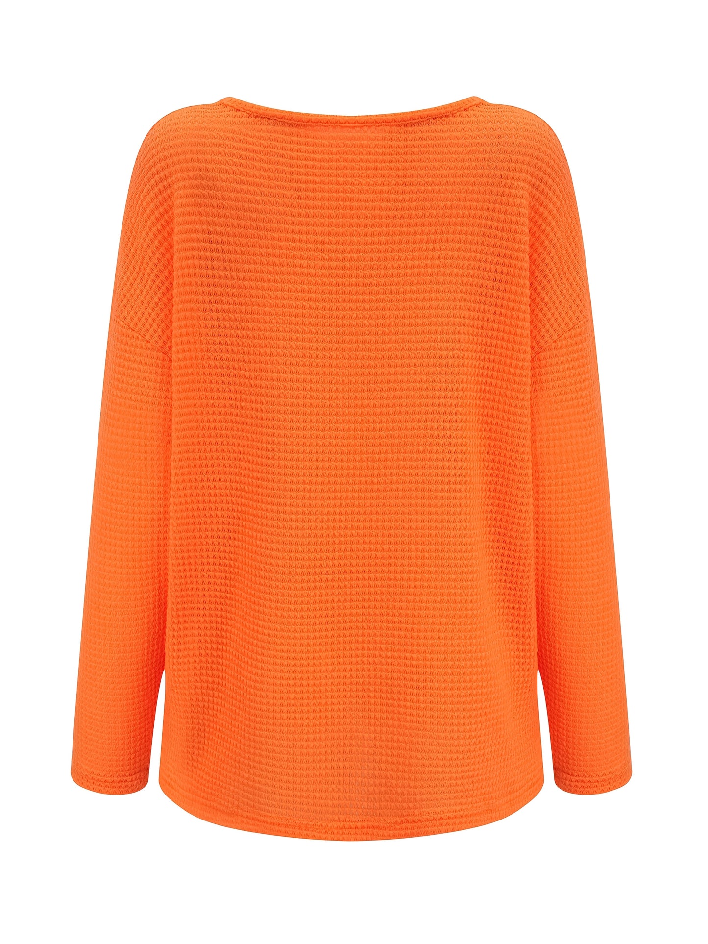 Imogurette | Waffle Long Sleeve V-Neck Shirt in Multiple Colours