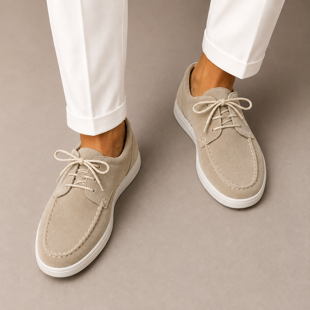 Lilian | Lace Up Shoes with Moc Toe Design