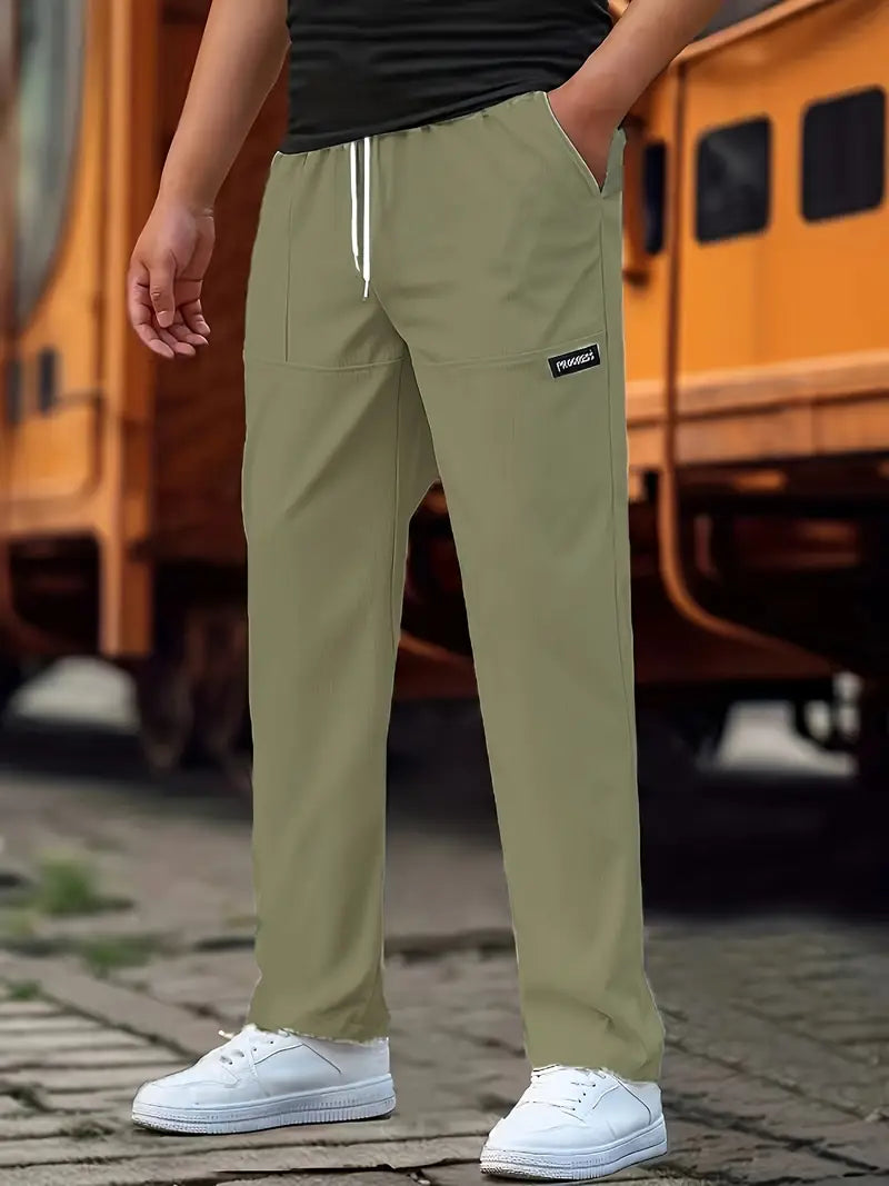 Travys | Straight Leg Drawstring Pocket Joggers