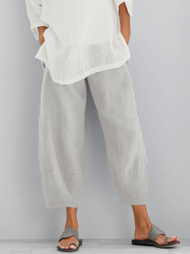 Taylah |  Loose Fit Cropped Trousers