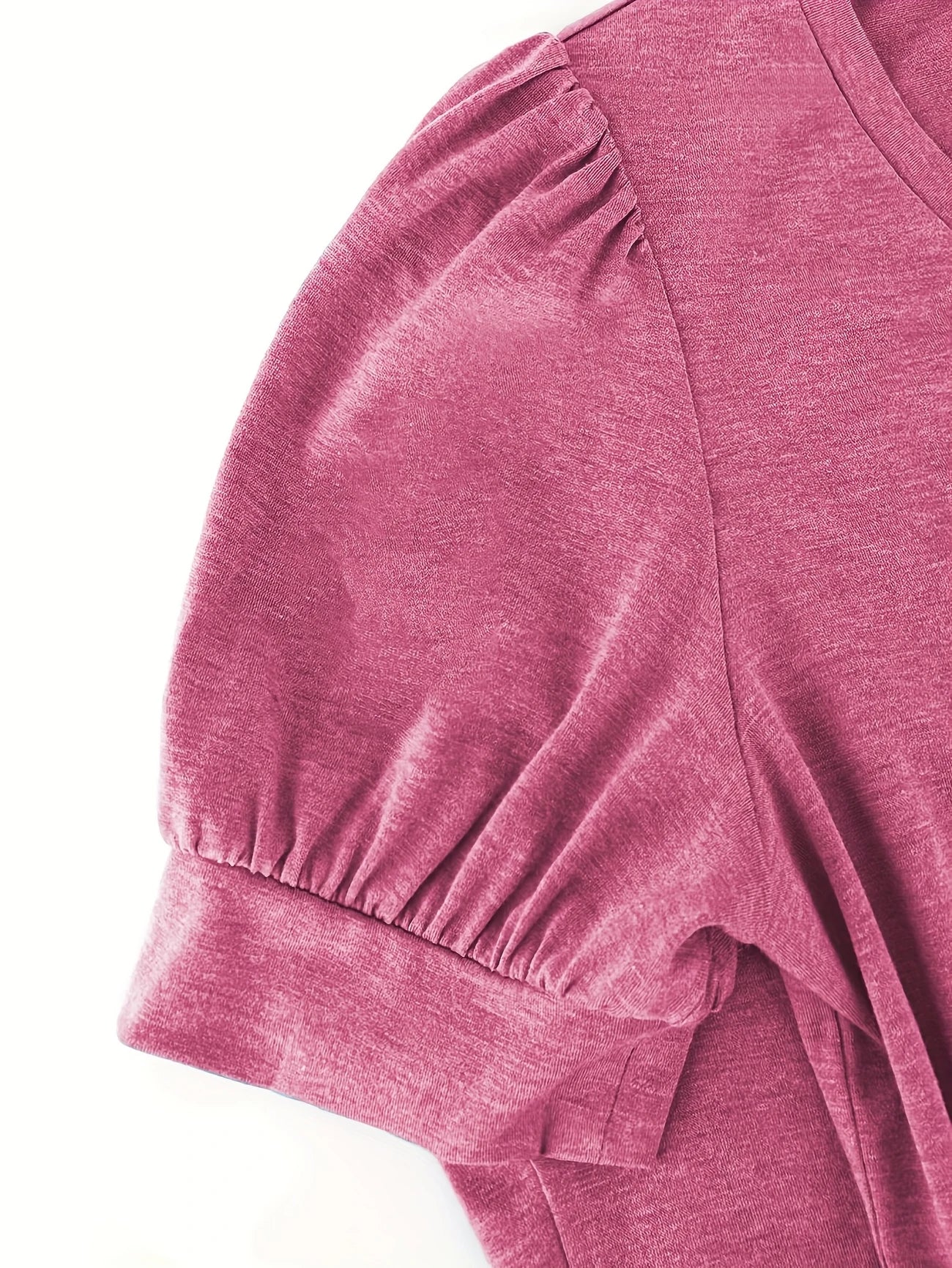 Kizzy | V-Neck Puff Sleeve T-Shirt