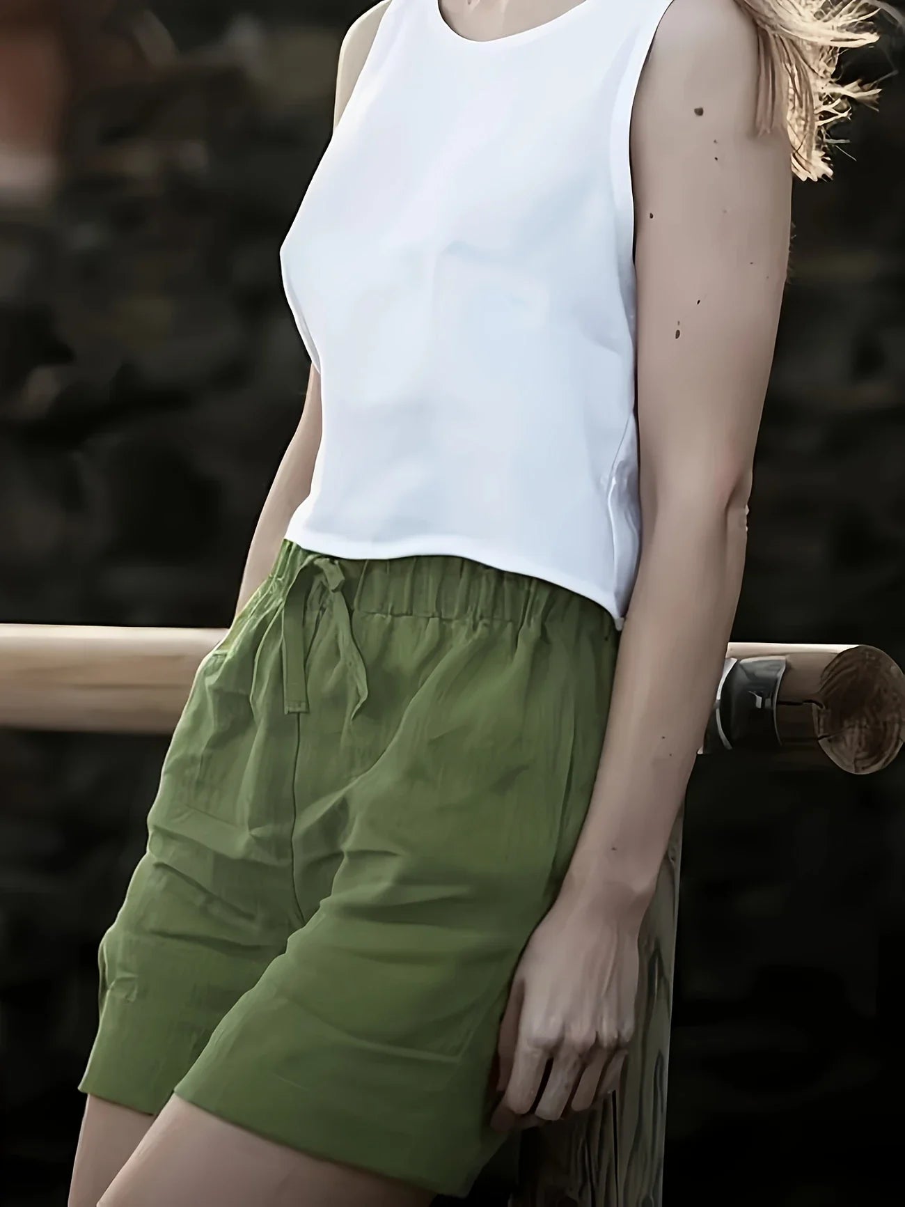Niamh -| Casual Drawstring Summer Pocket Shorts
