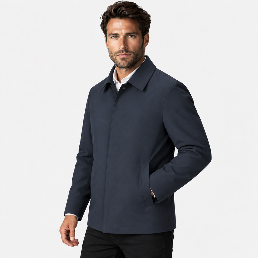 Ricky | Jacket With Point Collar and Side Pockets