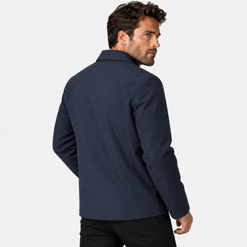 Ricky | Jacket With Point Collar and Side Pockets