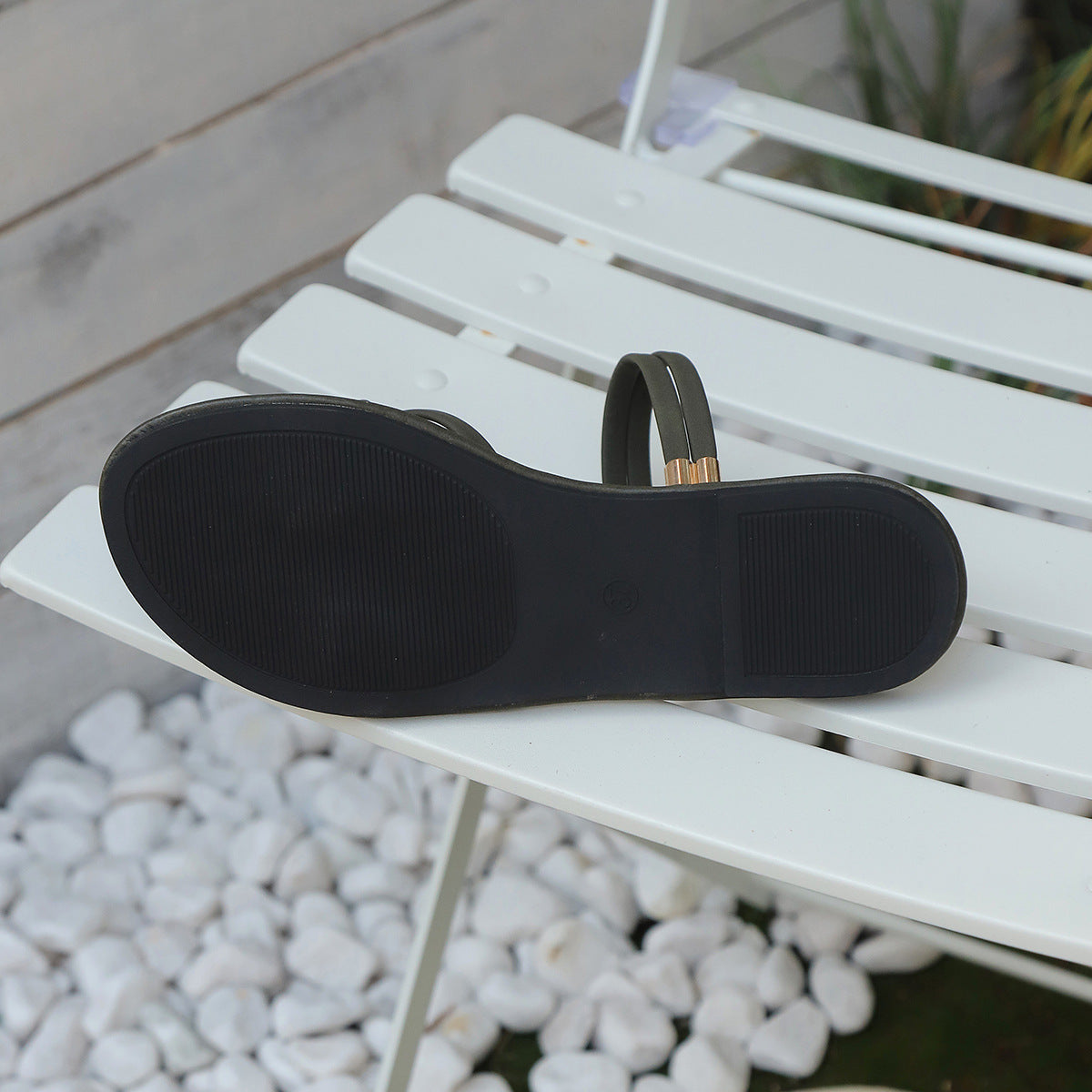 Janelle - Flat Strap Sandals Open Toe Slip On