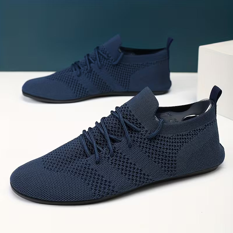 Stratoszone | Knit Lace-Up Shoes with Flexible Fit