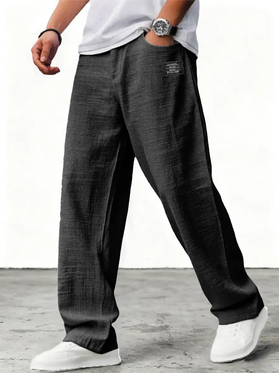 Lushan | Linen Wide Leg Trousers