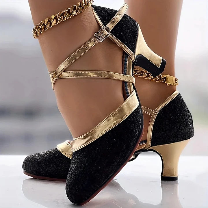 Taleia | Mary Jane Low Heel Strap Shoes