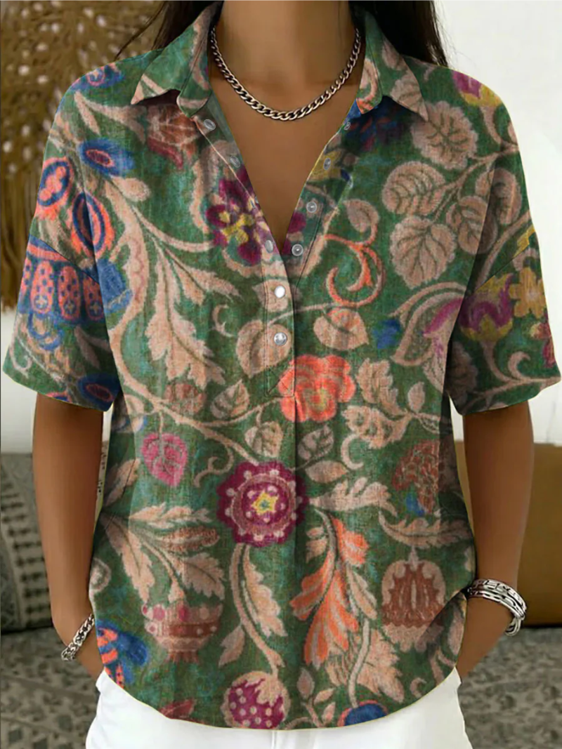 Aksinia | Floral Button Shirt