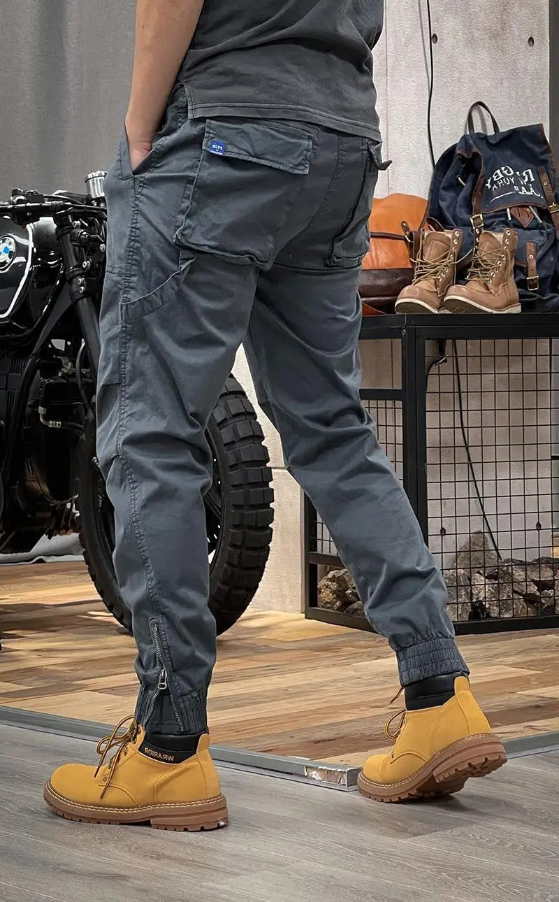 Guntram | Tapered Cargo Trousers Multi Pocket