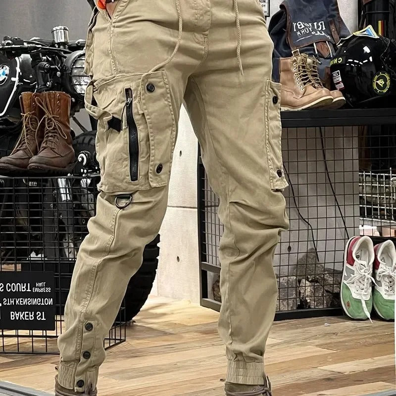 Guntram | Tapered Cargo Trousers Multi Pocket