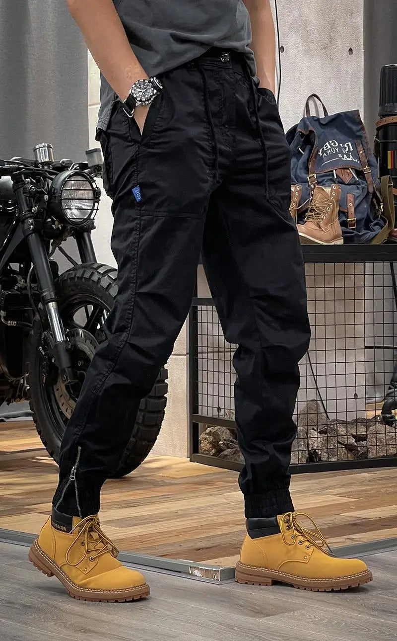 Guntram | Tapered Cargo Trousers Multi Pocket