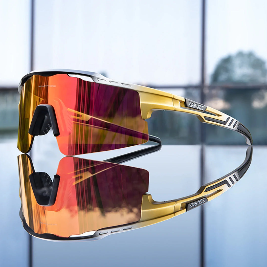Cahybeam | Wraparound Mirrored Cycling Sunglasses