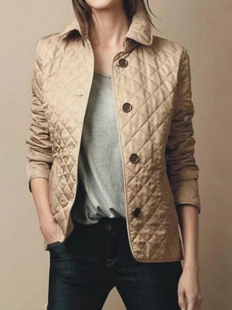 Alexa - Quilted Button Jacket