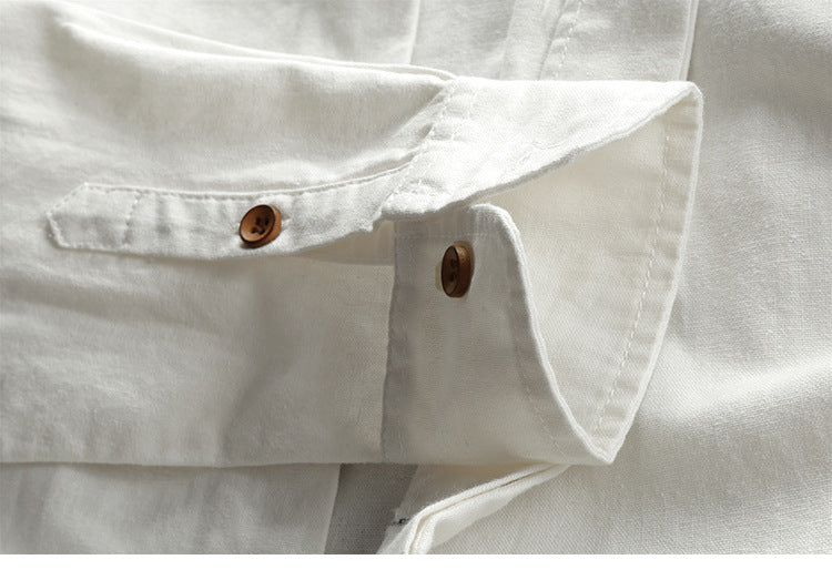 Tevin | Long Sleeve Stand Collar Button Shirt