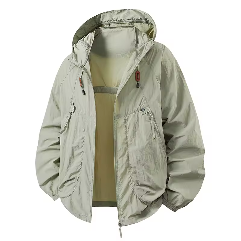 Vrenda | Hooded Lightweight Zip Front Jacket