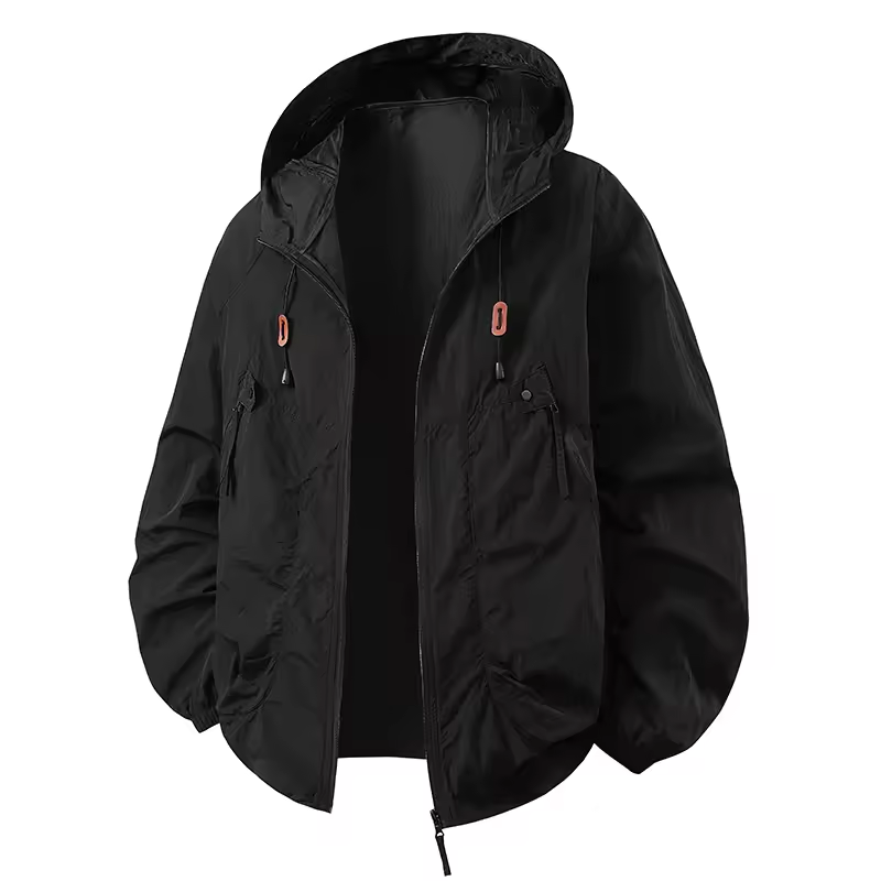 Vrenda | Hooded Lightweight Zip Front Jacket