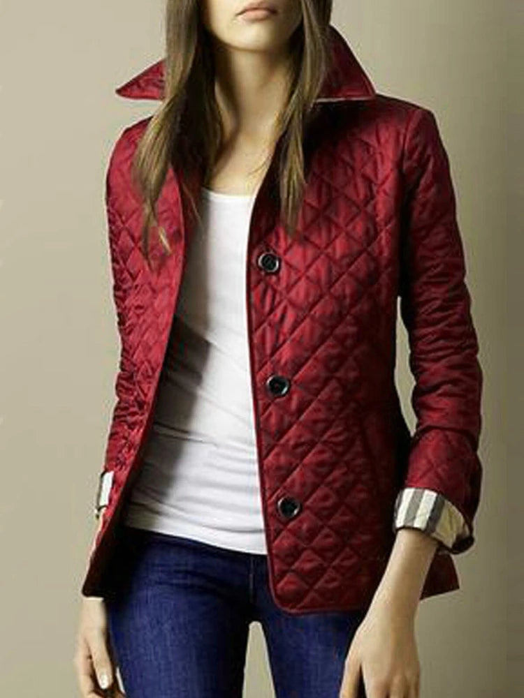 Alexa - Quilted Button Jacket