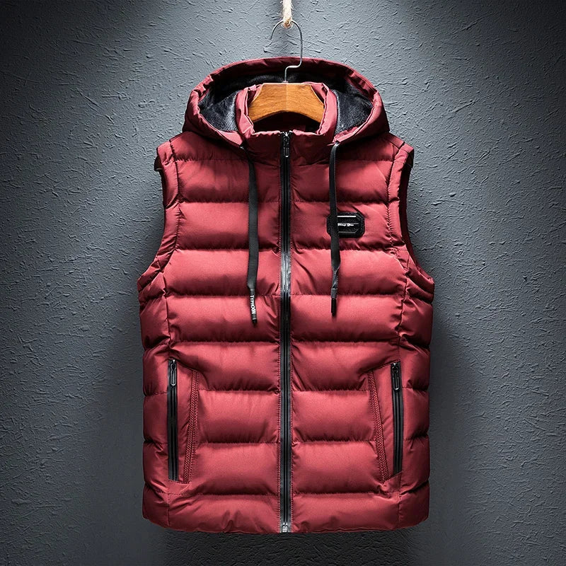 Markus | Hooded Quilted Puffer Gilet Zip-Up