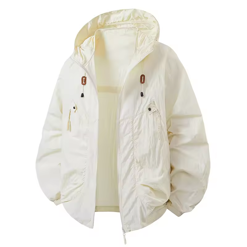 Vrenda | Hooded Lightweight Zip Front Jacket