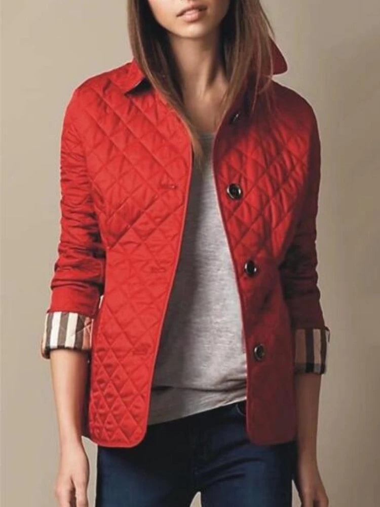 Alexa - Quilted Button Jacket