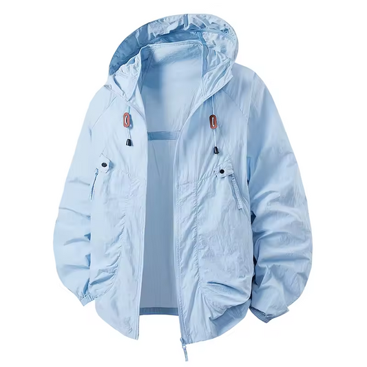 Vrenda | Hooded Lightweight Zip Front Jacket