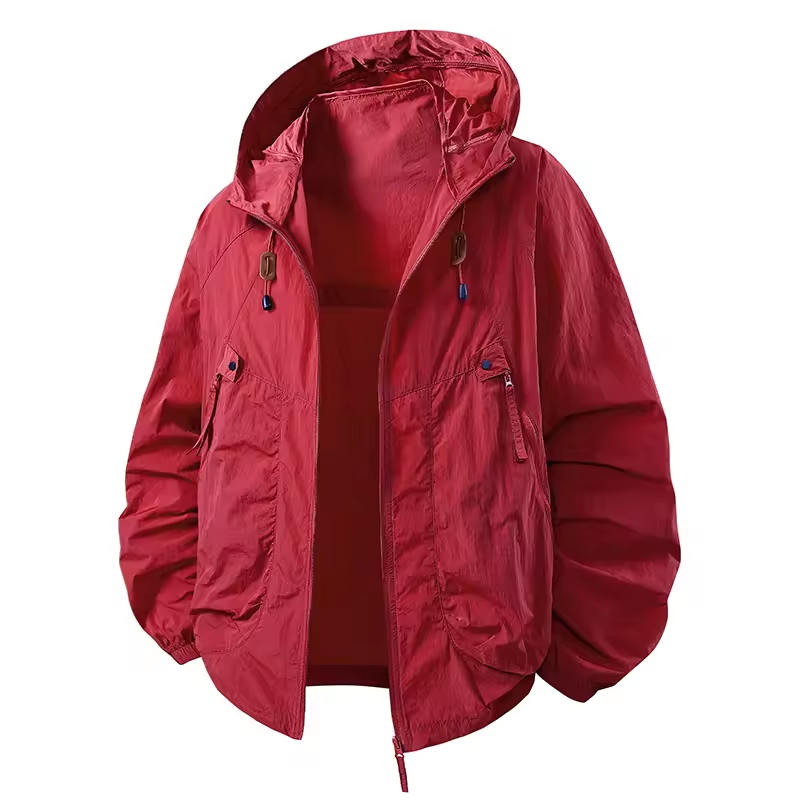 Vrenda | Hooded Lightweight Zip Front Jacket