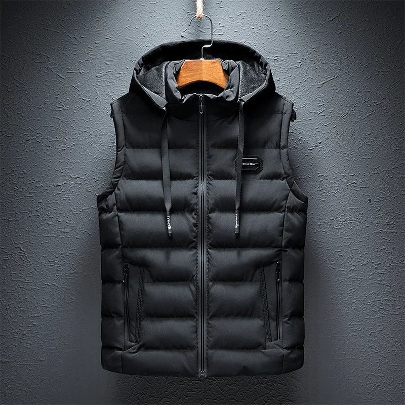 Markus | Hooded Quilted Puffer Gilet Zip-Up