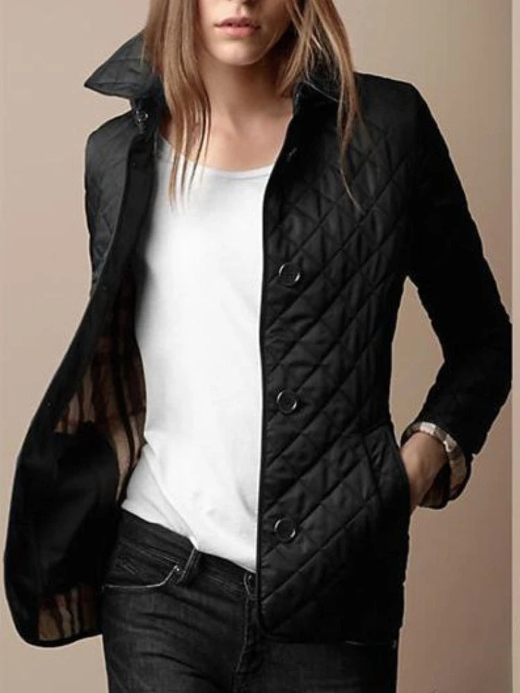 Alexa - Quilted Button Jacket