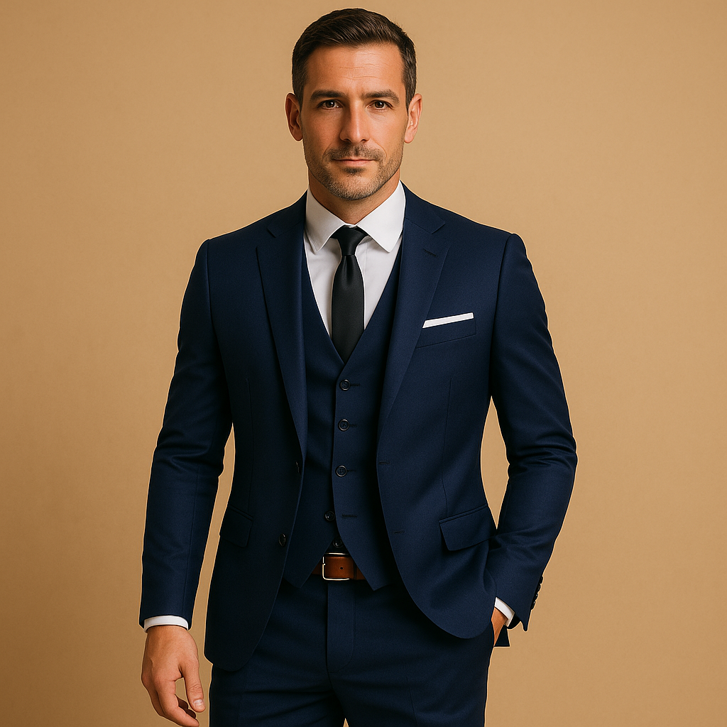 Roderick | Suit with Matching Waistcoat and Notched Lapels