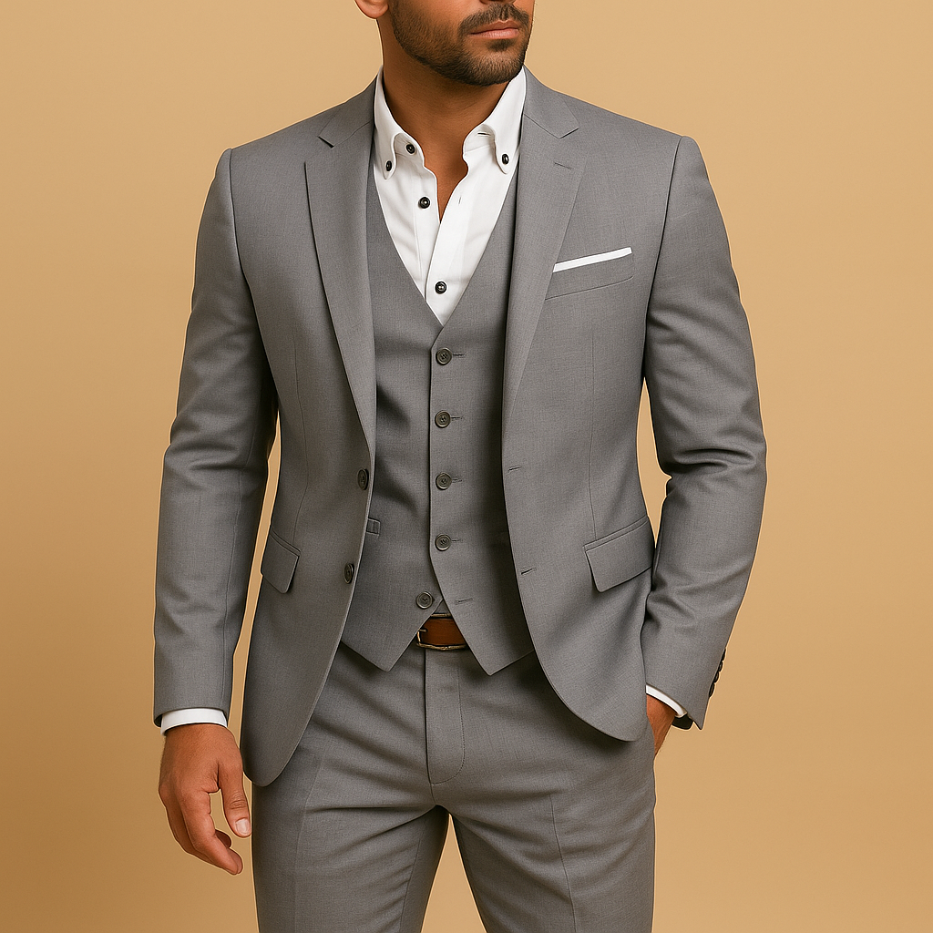 Roderick | Suit with Matching Waistcoat and Notched Lapels