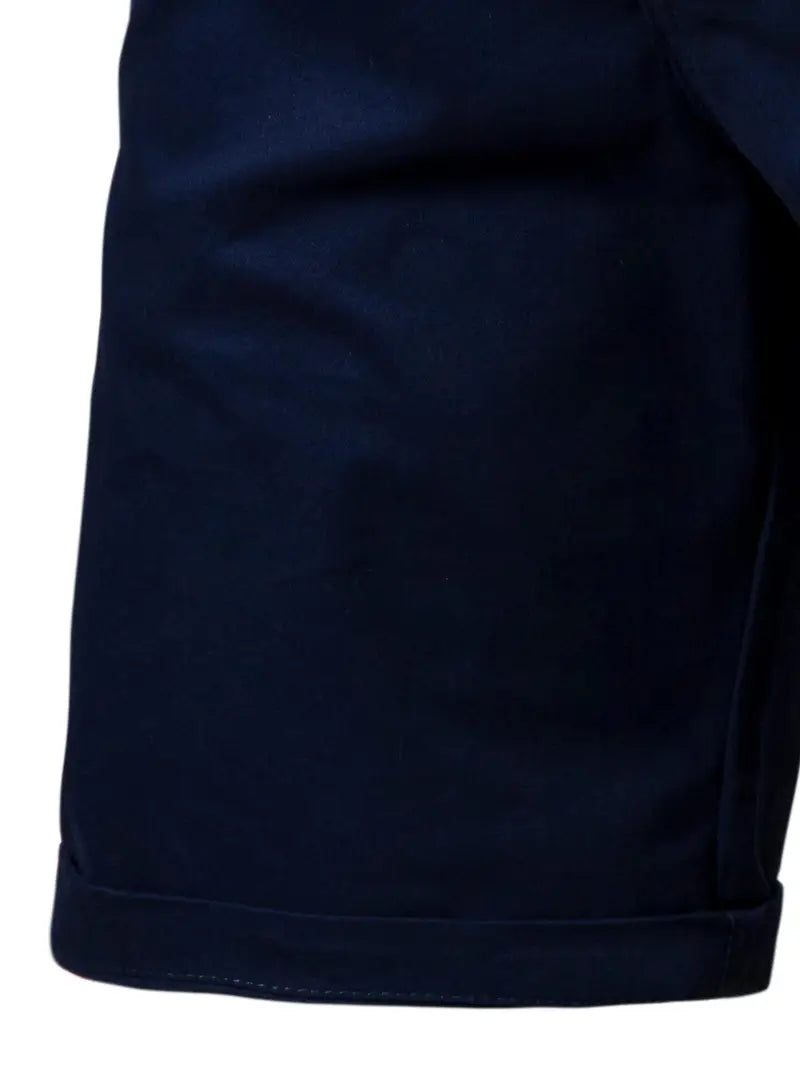 Baird - Casual Elastic Waist Pocket Shorts