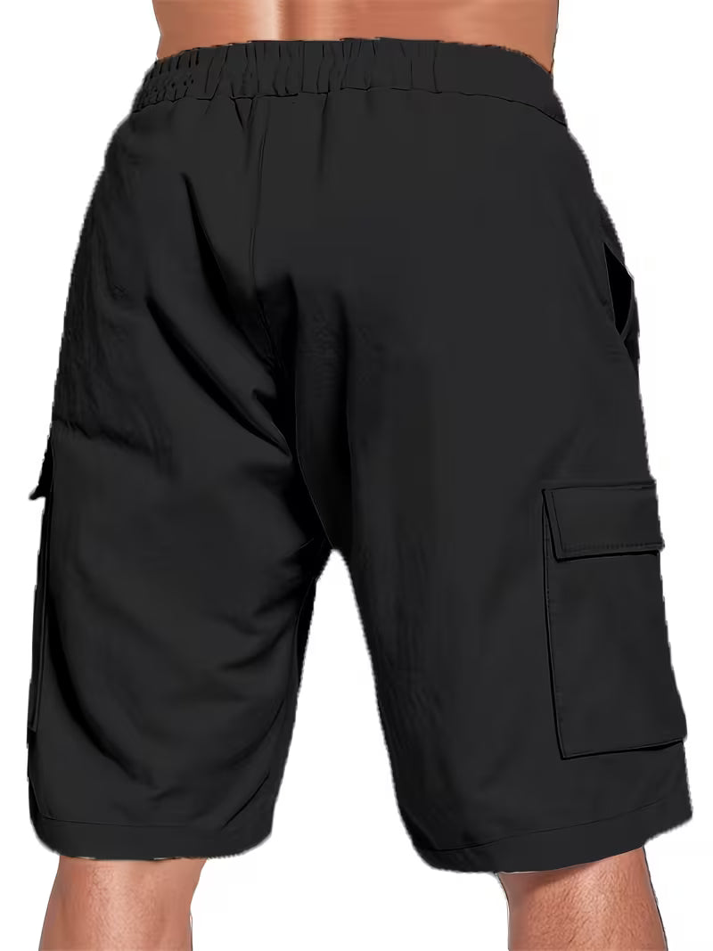 Raekwon | Cargo Shorts Drawstring Elastic Waist Relaxed Fit