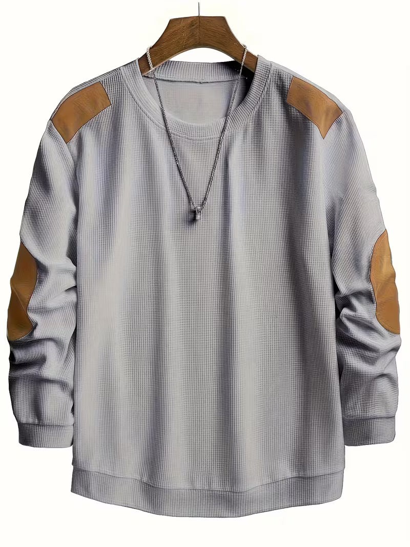 Apexcore | Waffle Knit Sweatshirt with Contrast Panels