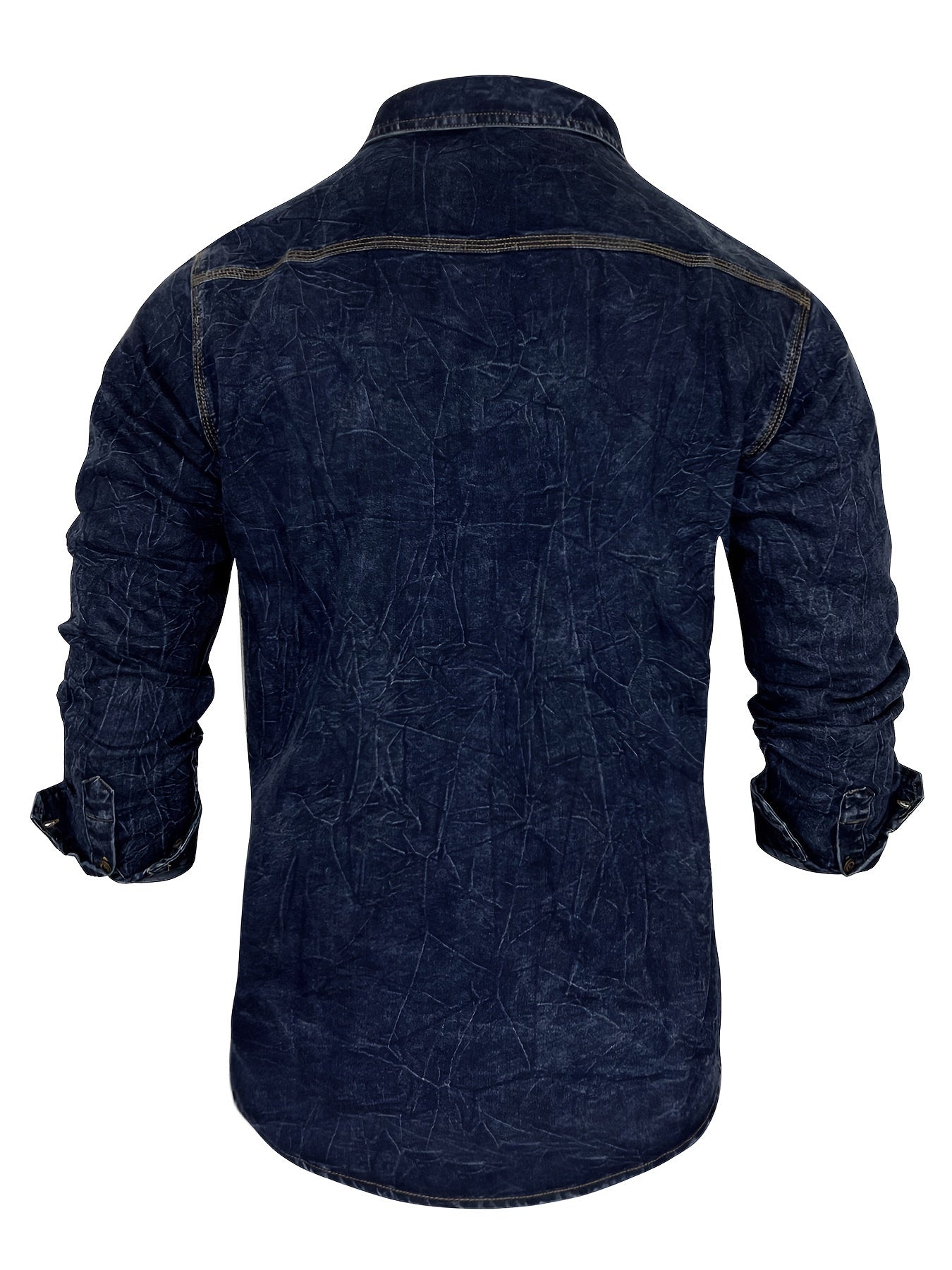 Dolvin | Denim Style Button Front Pocket Shirt